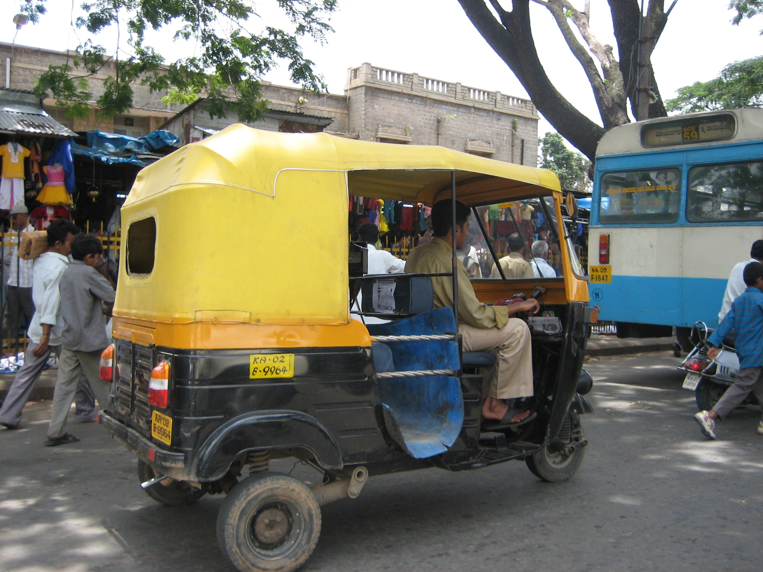 A typical rickshaw in India